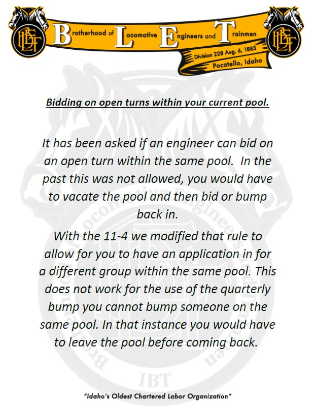 Moving within the pool